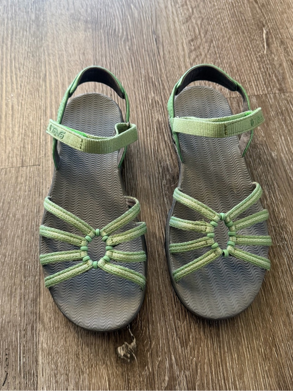 Teva Green Strappy Sport Sandals